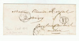 France 1845 Cover + Content TYPE 15 TAXE 1D PARIS (J) 60 (J) to ST MIHIEL D.721