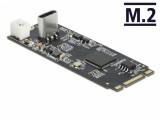 Convertor M.2 Key B+M la USB Type-C T-M, Delock 63174