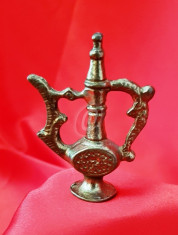 Lampa lui Aladin, statueta, din bronz, 6 cm foto