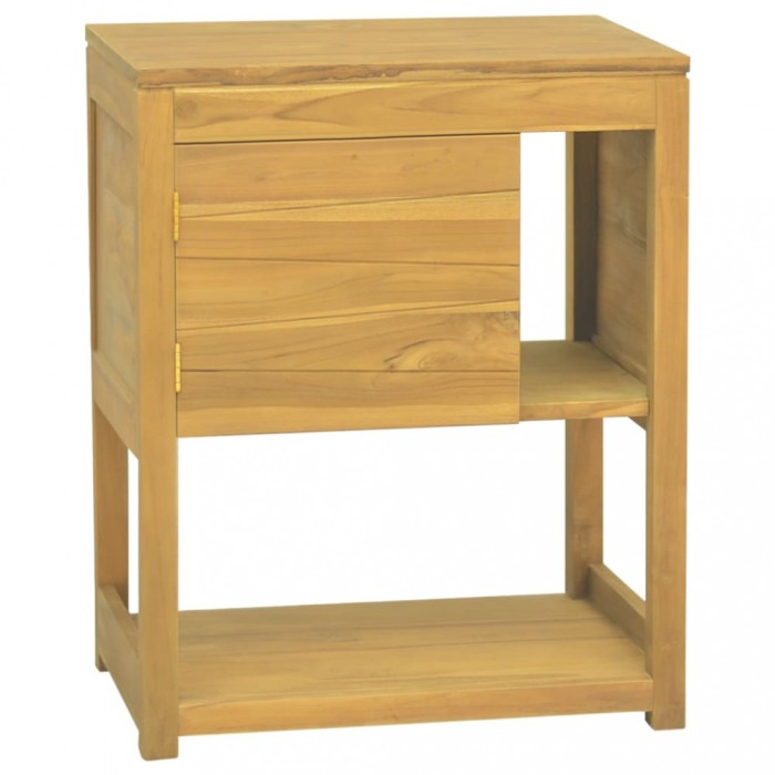 vidaXL Dulap de baie, 60x40x75 cm, lemn masiv de tec 338237