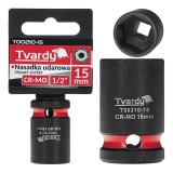 Cheie tubulara de impact in 6 puncte, 1 / 2&quot;, 15 mm, Tvardy T00210-15