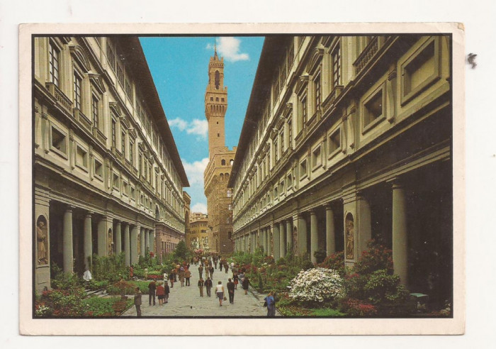 FA4 -Carte Postala- ITALIA - Firenze, The Uffizi, circulata 1991