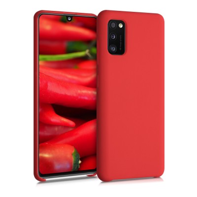 Husa pentru Samsung Galaxy A41, Silicon, Rosu, 52301.51 foto