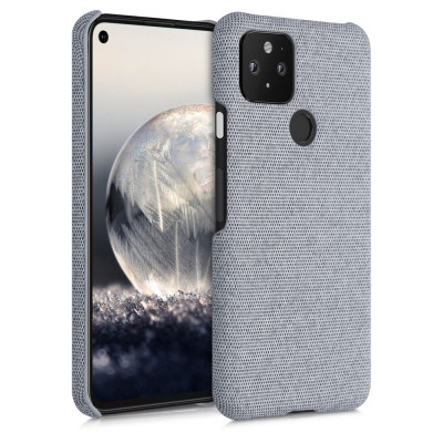 Husa pentru Google Pixel 5, Textil, Gri, 52433.25 foto