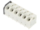Regletă de Conexiuni PCB 45&deg; 5mm 6 Piste