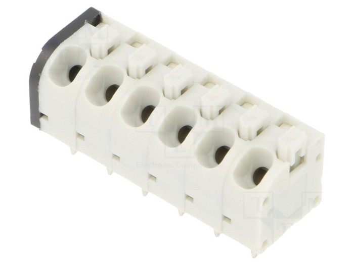 Conector PCB 45&deg; 5mm 6 piste