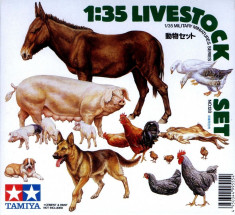 + Kit scara 1/35 tamiya 35128 - Set animale + foto