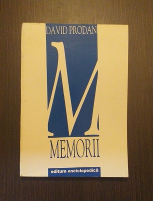 MEMORII - DAVID PRODAN foto