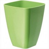 Ghiveci plastic patrat, Strend Pro Orchid, 13 cm, verde deschis