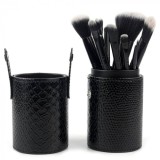 Set 12 Pensule Machiaj, Etui negru depozitare, Makeup