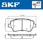 SKF VKBP 80746 set placute frana disc