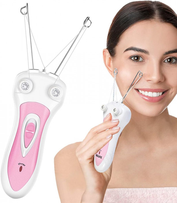 Aparat de &icirc;ndepărtare a părului facial Lies, Epilator electric cu fir din bumbac