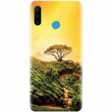 Husa silicon pentru Huawei P30 Lite, Hill Top Tree Golden Light