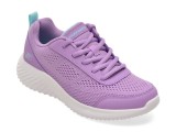 Pantofi sport Skechers Bounder mov, fetite, material textil, siret