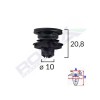 Clipsuri Tapiterie Auto Negre, Set 10 Bucati, Compatibil Grup VAG (Volkswagen, Audi, Skoda, Seat)