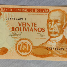 Bolivia - 20 Bolivianos (1986)