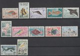 Colonii franceze, Somalia, fauna, pesti, pasari, gravate, 1959-60, MNH