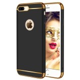 Husa iPhone 8 Plus Ultraslim Black Matte - Protectie 360, Anti-zgarieturi