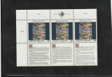 Natiunile Unite Vienna 1992-Drepturile omului Art.23,dant,MNH,Mi.139Zf1-139Zf3, Organizatii internationale, Nestampilat