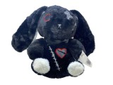 Iepuras de Plus Creepy cu Design Goth - Jucarie Decorativa Unica