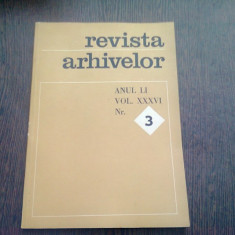 REVISTA ARHIVELOR NR.3/1974