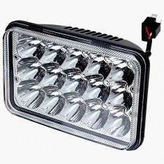 Proiector LED cu doua faze 45W/12V-24V, 3300 Lumeni, Dreptunghiular, Spot Beam 30 Grade foto