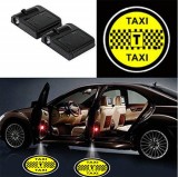 Set 2 Lampi Proiectoare Led Logo Universale TAXI