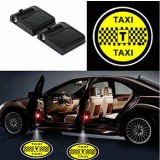 Set 2 Lampi Proiectoare Led Logo Universale TAXI