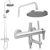 Set de Duș Rea Arcos brush nickle