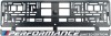 Set 2 bucati, suport numar inmatriculare Carbon, BMW Performance, Autohelix MSA
