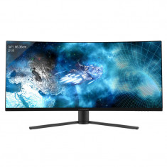 Monitor LED Gaming Curbat LC POWER LC-M34-UWQHD-144-C-V2 34 inch UWQHD VA 4ms 144Hz Black foto