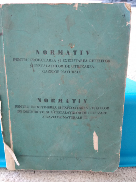 Normativ pentru proiectarea și executarea rețelelor de gaze naturale. 1976