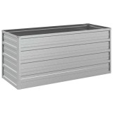 Strat inaltat de gradina argintiu 100x40x45 cm otel galvanizat