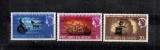 Serie Completa 3 Timbre Insulele Pitcairn 1967 Comemorare 150 Ani de la Moartea Căpitanului Bligh MNH - A688