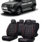 Set huse scaune compatibile Dacia Duster 2010-2017 Piele + Textil (Compatibile cu sistem AIRBAG)