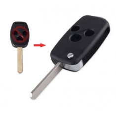 Carcasa cheie Trasnformare briceag Topautochei&reg; pentru Honda Accord CR-V Civic Pilot 3 butoane