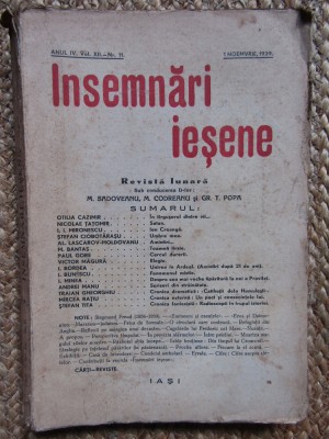 INSEMNARI IESENE ANUL IV, NR 11/1939 foto