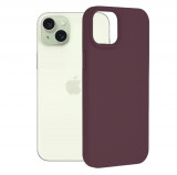 Cumpara ieftin Husa pentru iPhone 15 Plus, Techsuit Soft Edge Silicone, Plum Violet