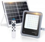 Cumpara ieftin Proiector solar led 30W, incarcare rapida, OptonicaLed, 2400 lm, 3.2V/25Ah, lumina alba rece, 6000K