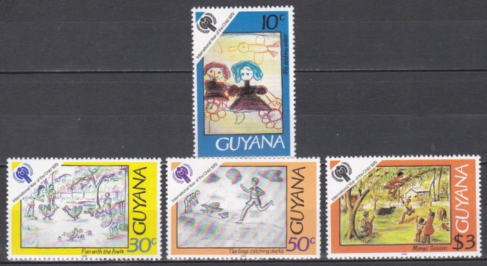 Guyana 1979 - Anul Internațional al Copilului - Picturi de copii, MNH