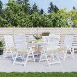 Set 6 Perne Scaune Gradina, 50x50x3cm, Bej, Oxford, Exterior, Antialunecare