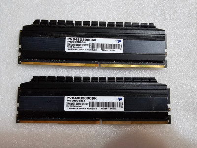 Kit Memorie RAM desktop Patriot Viper 4 Blackout 8GB (2x4GB), DDR4 3000mhz foto