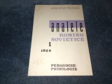 Cumpara ieftin ANALELE ROMANO SOVIETICE NR 1 1960 PEDAGOGIE PSHIHOLOGIE