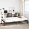 Cadru Pat Pliabil Negru 100x190 cm Otel Somiera Metalica Roti Depozitare