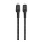 Cablu Date si Incarcare USB Type-C la Lightning Goui Tough, 1.5 m, Bleumarin - Negru G-TOUGHC94BK