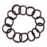 Set Elastice Păr, Frotte, 14 Bucăți, Culoare Negru și Bordo, Oem