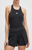 adidas Performance pantaloni scurți de antrenament Tennis Match culoarea negru, uni, high waist HZ4298