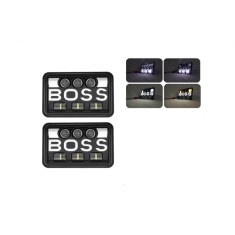 Set Faruri LED universal 5 , 12V-24V faza scurta lunga cu DRL lumini de zi, semnalizator alb-galben 9600lm