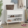 VidaXL Pantofar, alb, 70x36x60 cm, lemn prelucrat 819756