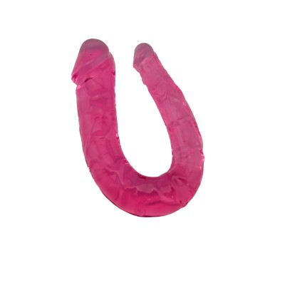 Dildo Leso Double Head Large Pink foto